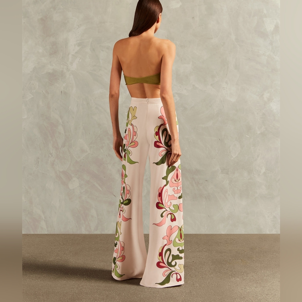 Adriana Degreas Wide-leg Pants NWT Sz 6 8 - Picture 3 of 7